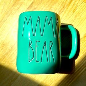 Green cup and black imprint